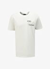 Fabrika Kırık Beyaz Erkek O Yaka Relaxed Baskılı T-Shirt FS4SM-TST 0517
