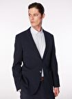 Fabrika Lacivert Erkek Mono Yaka Slim Fit Ceket F4SM-CKT 0951