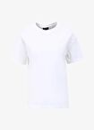 Fabrika Beyaz Kadın Bisiklet Yaka Basic T-Shirt F4SL-TST0359