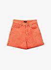 Fabrika Normal Bel Basic Turuncu Kadın Şort F4SL-SHT0481