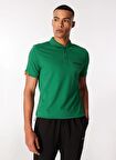 Yeşil Erkek Loose Fit Polo T-Shirt D4SM-TST3248