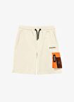 Lastikli Bel Standart Bej Erkek Çocuk  Şort D4SB-SHT3019