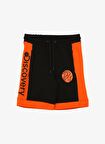 Lastikli Bel Standart Siyah Erkek Çocuk  Şort D4SB-SHT3015