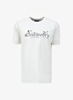 Discovery Expedition Beyaz Erkek Bisiklet Yaka Basic Baskılı T-Shirt D4SM-TST3310