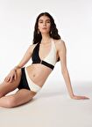Fabrika Siyah - Ekru Kadın Bikini Alt 24-PARELLA