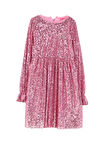 Barbie Payetli Pembe Kız Çocuk Abiye Elbise BRB4WG-ELB6090