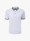 Düz Beyaz Erkek Polo T-Shirt SPBF4SM-TST5082