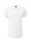 Fabrika Jakarlı Beyaz Erkek Polo T-Shirt F4SM-TST 0939