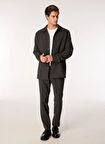 Fabrika Normal Bel Slim Fit Antrasit Erkek Takım Elbise F4WM-TKM 2546