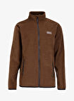 Discovery Expedition Düz Kahve Erkek Polar Sweatshırt D4WM-SWT3994