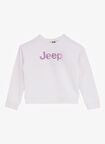 Jeep Baskılı Kız Çocuk Ekru Sweatshırt J4WG-SWT7570