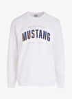 Mustang Bisiklet Yaka Ekru Erkek Sweatshırt M4WM-SWT-1981