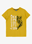 Discovery Expedition Baskılı Sarı Erkek Çocuk T-Shirt D5SB-TST3220