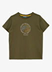 Discovery Expedition Baskılı Haki Erkek Çocuk T-Shirt D5SB-TST3221
