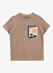 Discovery Expedition Baskılı Bej Erkek Çocuk T-Shirt D5SB-TST3243