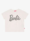 Barbie Baskılı Ekru Kız Çocuk T-Shirt BRB5SG-TST6001