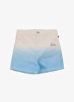 Barbie Yüksek Bel Standart Mavi Kız Çocuk Denim Şort BRB5SG-SRT6437