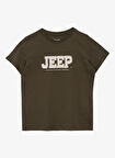 Jeep Nakışlı Haki Erkek Çocuk T-Shirt J5SB-TST7742