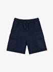 Discovery Expedition Lastikli Bel Basic Lacivert Erkek Çocuk Şort D5SB-SHT3257
