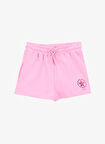 Jeep Lastikli Bel Relaxed Pembe Kız Çocuk Şort J5SG-SHT7603
