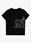 Siyah Erkek Çocuk Baskılı T-Shirt J5SB-TST7745
