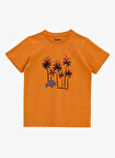 Jeep Baskılı Turuncu Erkek Çocuk T-Shirt J5SB-TST7764