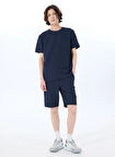 Lacivert Erkek Basic Sweat Şort J5SM-SHT7271