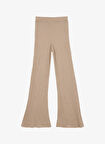 Fabrika Standart Bel Relaxed Bej Kadın Pantolon F5SL-PNT0305