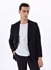 Fabrika Comfort Regular Fit Siyah Erkek Düz Ceket FC5SM-CKT 2314