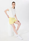 Discovery Expedition D5SL-SHT3516 Sarı Lastikli Bel Relaxed Düz Kadın Şort