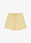 Sarı Kadın Lastikli Bel Standart Kalıp Sweat Şort J4SL-SHT7017