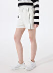 Ekru Kadın Yüksek Bel Şort M5SL-SRT1740