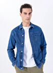 Mustang Mavi Erkek Denim Ceket M5SM-CKT1023