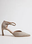 Vince Camuto Süet Bej Kadın Topuklu Ayakkabı D-CLIONA