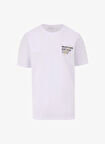Mustang Bisiklet Yaka Baskılı Beyaz Erkek T-Shirt M5SM-TST1929
