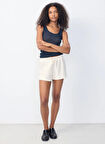 Ekru Kadın Şort BOBY09AE25_ECRU