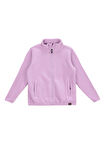 Lila Kız Çocuk Dik Yaka Relaxed Polar Sweatshırt J5WG-SWT7502