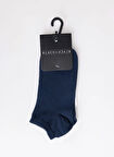 Black On Black Lacivert Kadın Patik Çorap K-PATİK
