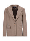 Fabrika Bej - Çok Renkli Kadın Blazer F5WL-CKT0111