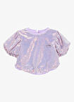 Barbie Simli Lila Kız Çocuk Bluz BRB5WG-BLZ6202
