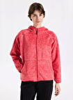 Discovery Expedition D5WL-SWT3583 Kırmızı Kapüşon Yaka Basic Düz Kadın Polar Sweatshırt
