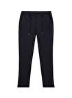Fabrika Bağlamalı Bel Normal Paça Jogger Lacivert Erkek Pantolon F5WM-PNT 2527