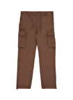 Discovery Expedition D5WM-PNT3848 Açık Kahve Düz Paça Relaxed Düz Erkek Kargo Pantolon