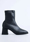 F By Fabrika Siyah Kadın Topuklu Bot FOLEY