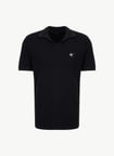Fabrika Siyah Erkek Slim Fit Jakarlı Polo T-Shirt F6SM-TST 2068