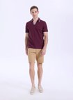 Discovery Expedition D6SM-TST3720 Bordo Erkek Polo T-Shirt