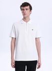 Mustang Düz Beyaz Erkek Polo T-Shirt M6SM-TST1583
