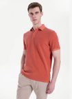 Mustang Turuncu Erkek Relaxed Yıkamalı Polo T-Shirt M6SM-TST1326