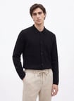 Fabrika Siyah Erkek Slim Fit Hırka F5WM-HRK 2437