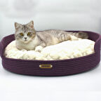 Lepus Handmade El Yapımı Yatak Mor Medium 60X50X18 Cm